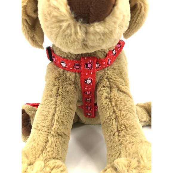 NEW Adjustable Dog Harness And Leash Red Owl Print For Medium Size Dogs - Picture 5 of 7